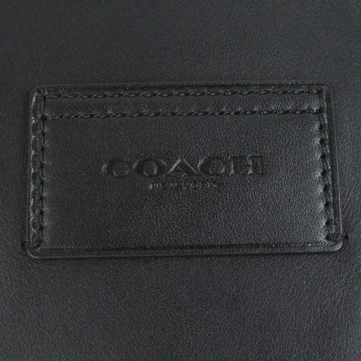 美品□COACH コーチ C2793 レザー シグネチャー トラック メッセンジャーバッグ ショルダーバッグ ブラック ロゴチャーム・保存袋付き
