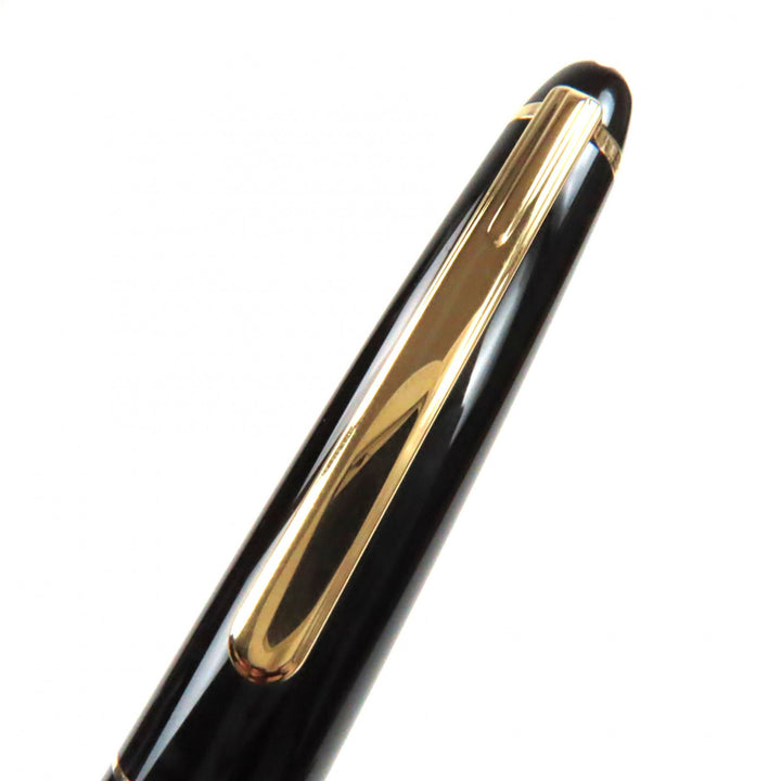 良品▼MONTBLANC モンブラン マイスターシュテュック ホワイトスター ツイスト式 ボールペン ブラック ゴールド ドイツ製 筆記確認済み