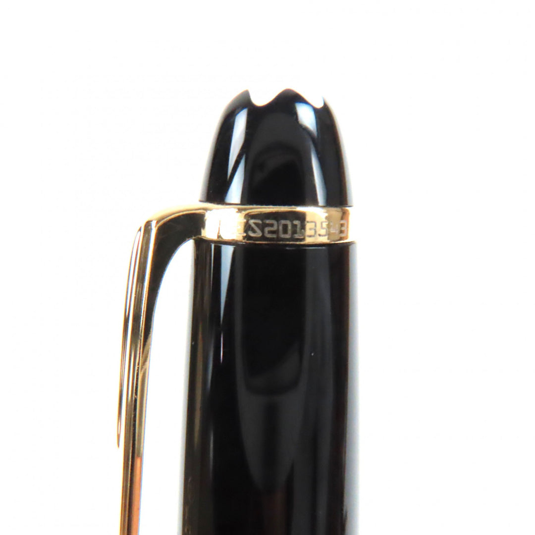 良品▼MONTBLANC モンブラン マイスターシュテュック ホワイトスター ツイスト式 ボールペン ブラック ゴールド ドイツ製 筆記確認済み