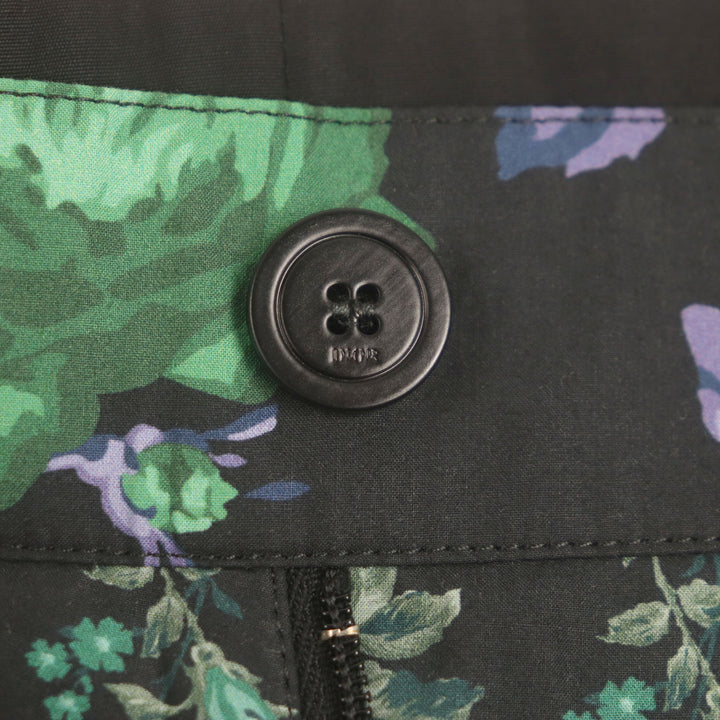 極美品▼DIOR ディオール オム 293C170A5680 フローラルプリント ハーフパンツ ショートパンツ ブラック グリーン 48 伊製 正規品 メンズ