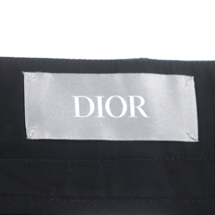 極美品▼DIOR ディオール オム 293C170A5680 フローラルプリント ハーフパンツ ショートパンツ ブラック グリーン 48 伊製 正規品 メンズ