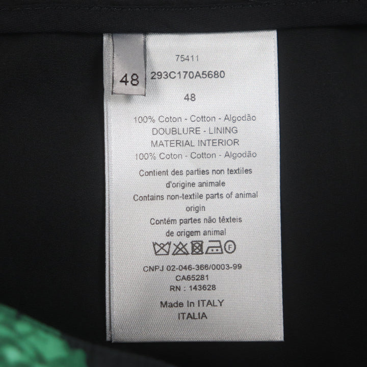 極美品▼DIOR ディオール オム 293C170A5680 フローラルプリント ハーフパンツ ショートパンツ ブラック グリーン 48 伊製 正規品 メンズ
