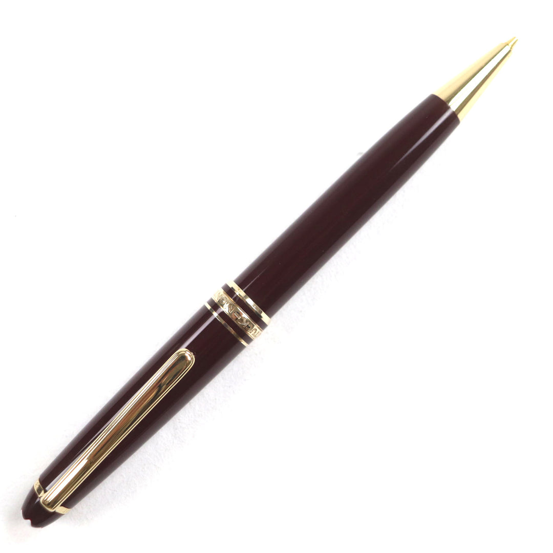 美品▼MONTBLANC モンブラン マイスターシュテュック クラシック ホワイトスター ツイスト シャープペンシル ボルドー ドイツ製