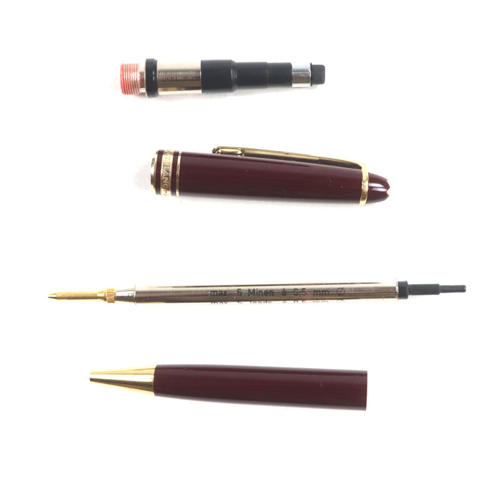 美品▼MONTBLANC モンブラン マイスターシュテュック クラシック ホワイトスター ツイスト シャープペンシル ボルドー ドイツ製