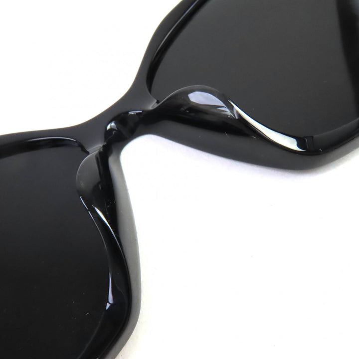 極美品△PRADA プラダ SPR 19Z-F ロゴ アジアンフィット サングラス アイウェア ブラック 56□16 145 ケース付き イタリア製 レディース