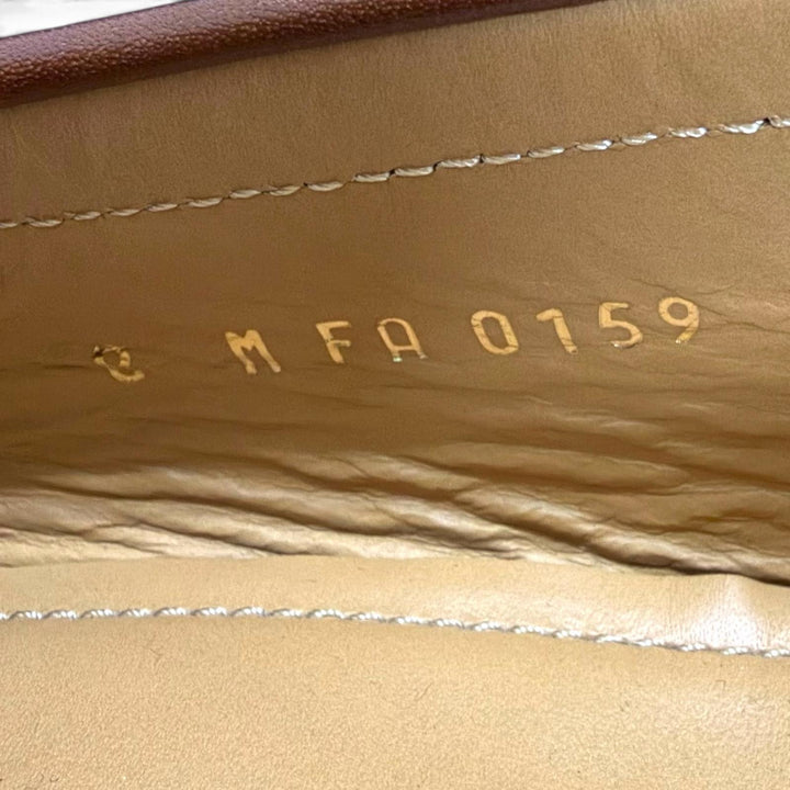 【ドンドン見直し】美品□LOUIS VUITTON ルイヴィトン ソルボンヌ・ライン レザー モノグラム コインローファー ネイビー 8 イタリア製