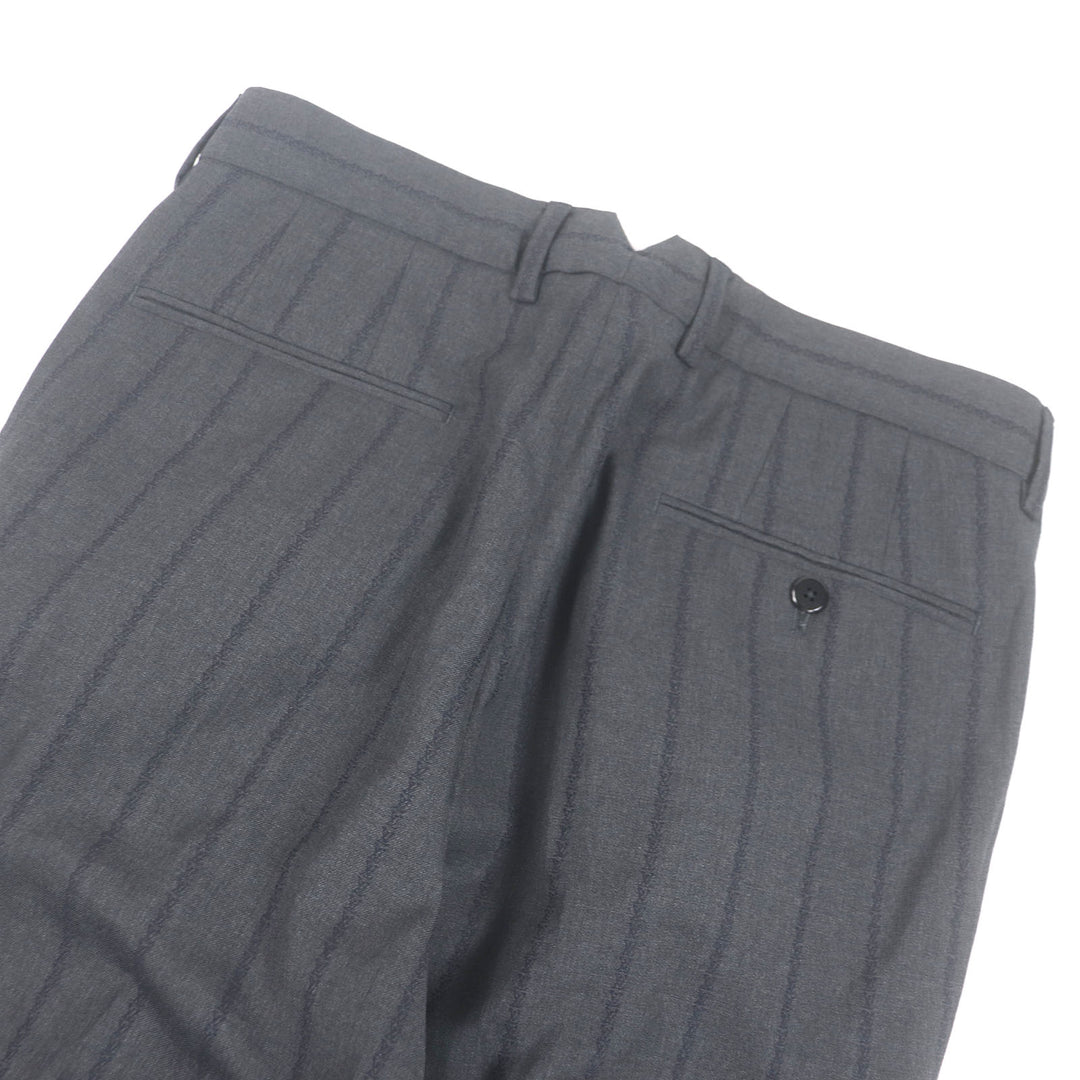 極美品□LOUIS VUITTON ルイヴィトン 25SS HSFJ8E PONT NEUF FIT LVロゴ ピークドラペル シングルスーツ グレー 46 イタリア製 正規品