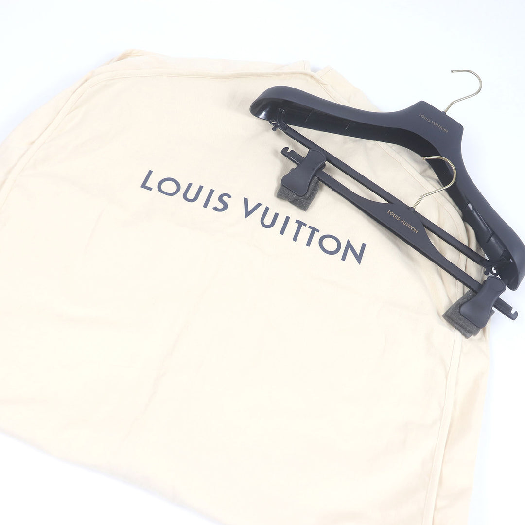 極美品□LOUIS VUITTON ルイヴィトン 25SS HSFJ8E PONT NEUF FIT LVロゴ ピークドラペル シングルスーツ グレー 46 イタリア製 正規品