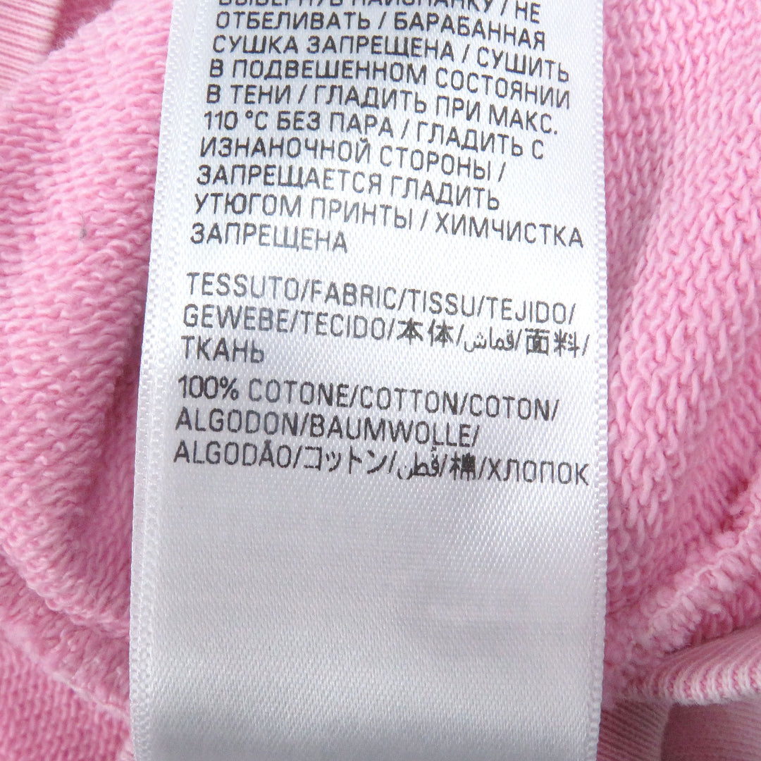極美品□BALENCIAGA バレンシアガ 24SS 767877 ハンドドローミディアムフィットプルオーバーパーカー ダメージ加工 ピンク S 正規品