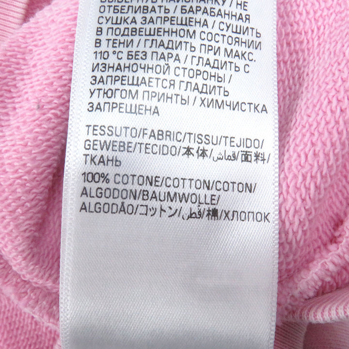 極美品□BALENCIAGA バレンシアガ 24SS 767877 ハンドドローミディアムフィットプルオーバーパーカー ダメージ加工 ピンク S 正規品