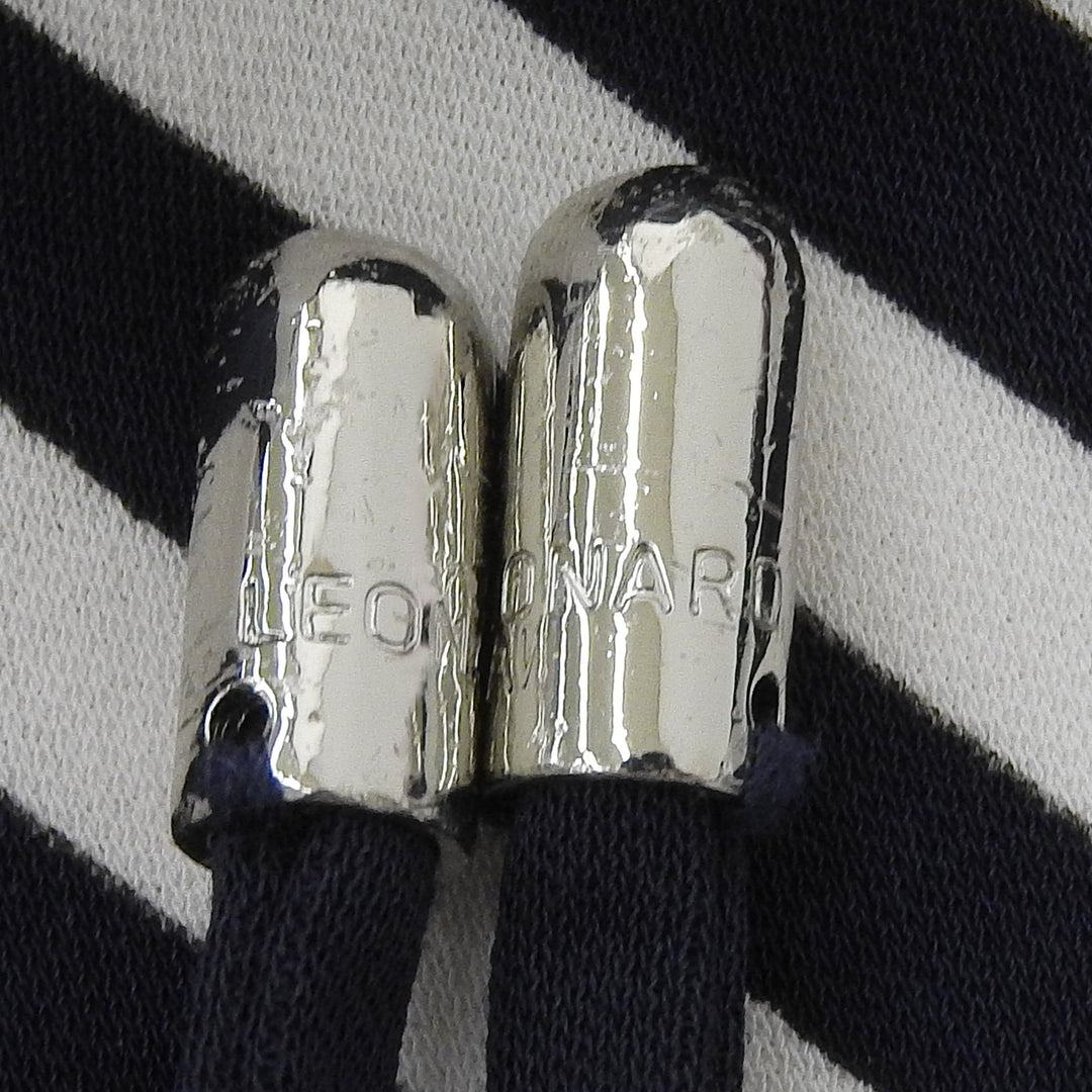 極美品▲LEONARD FASHION レオナール ファッション 330802 コットン100％ 花柄 ノースリーブ ワンピース 38 日本製 正規品 レディース