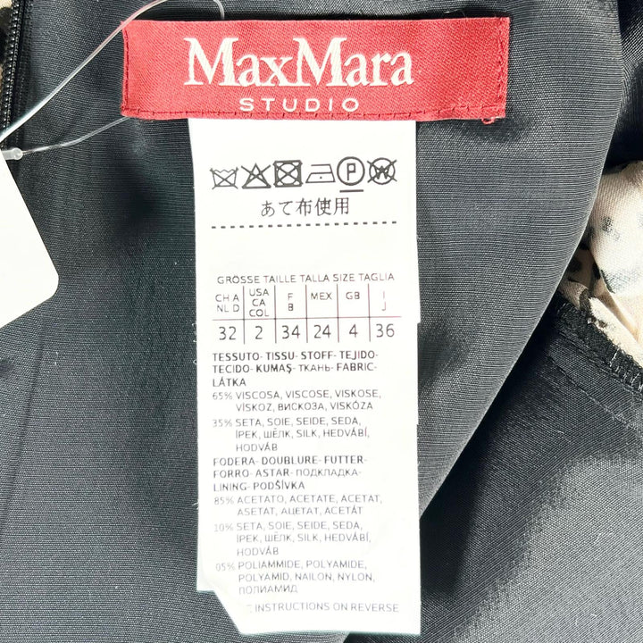 未使用品▲WEEKEND MaxMara ウィークエンドマックスマーラ レオパード ベルト付 シルク ワンピース マルチカラー 36 正規品 レディース
