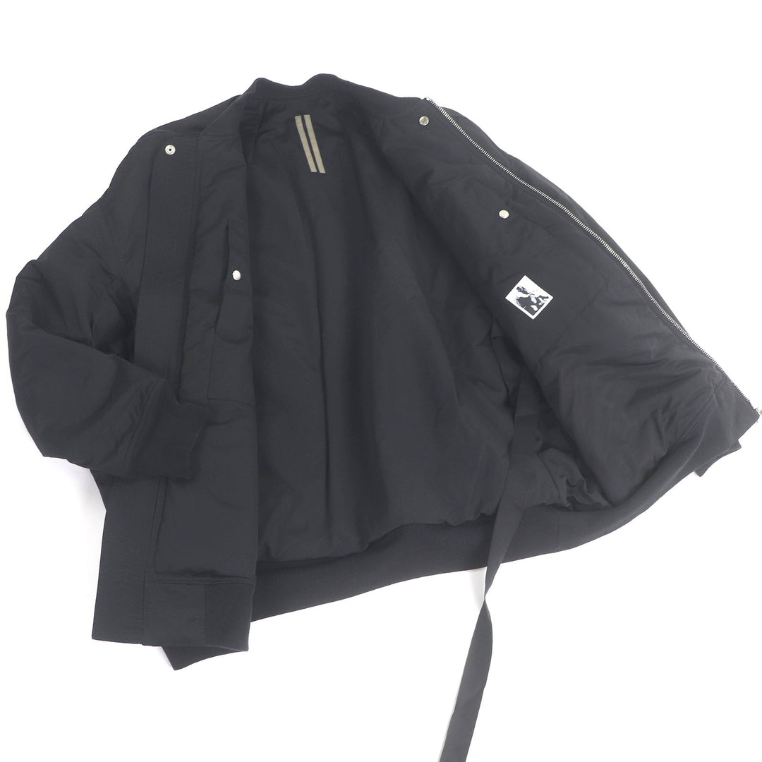 美品□RICK OWENS DRKSHDW リックオウエンス ダークシャドウ 22AW JUMBO FLIGHT 中綿 ボンバージャケット ブルゾン ブラック S メンズ
