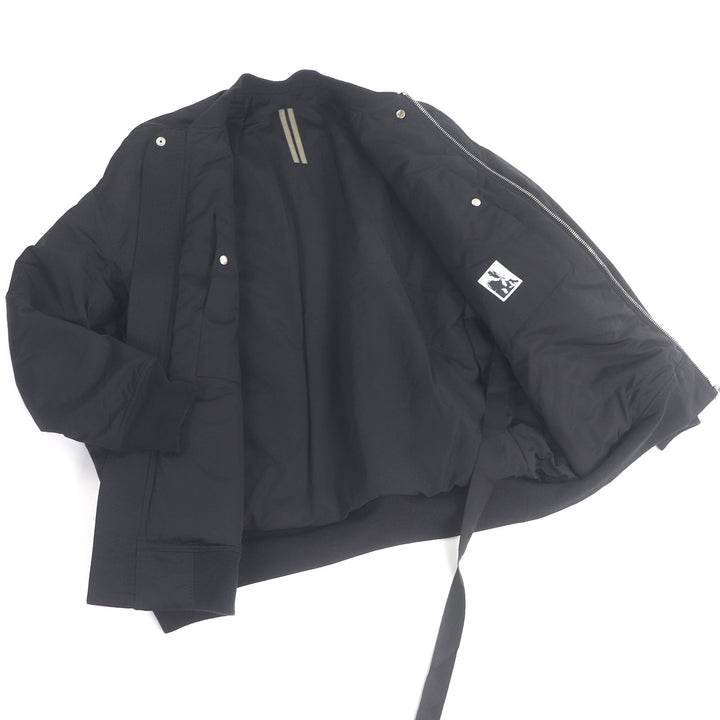 美品□RICK OWENS DRKSHDW リックオウエンス ダークシャドウ 22AW JUMBO FLIGHT 中綿 ボンバージャケット ブルゾン ブラック S メンズ
