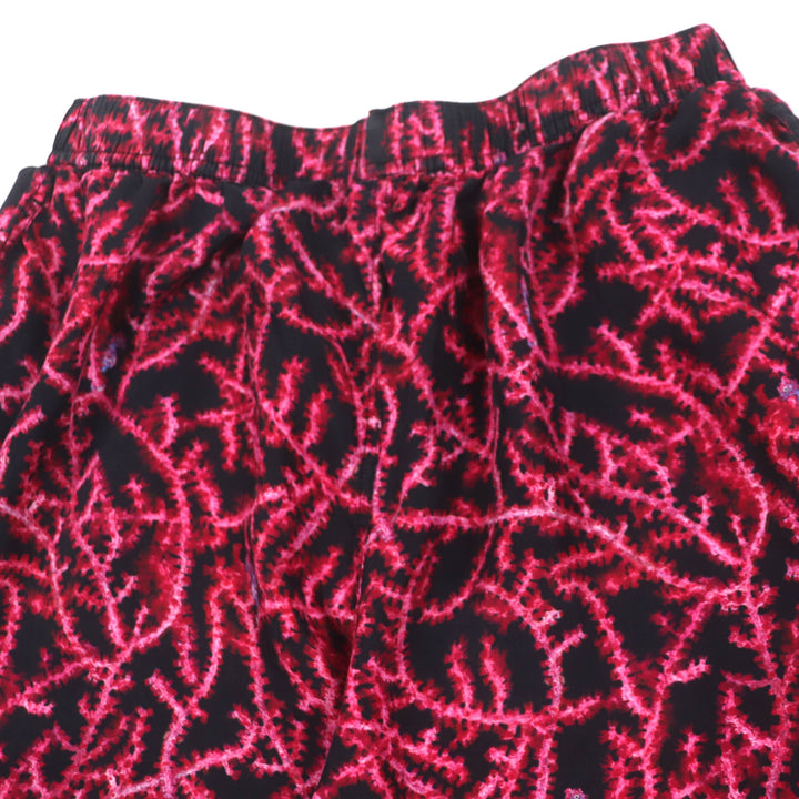 良品▼DIOR ディオール オム 483C102B6077 シルク100% 総柄 タツノオトシゴ ロゴプリント ボタンフライ ショートパンツ S 正規品 メンズ