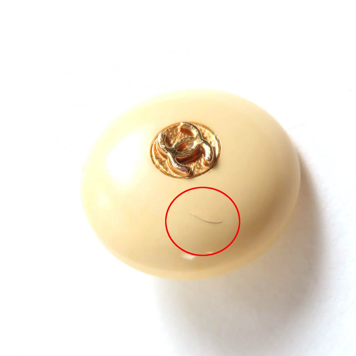 美品◇CHANEL シャネル ヴィンテージ ココマーク金具付き ボタン 大5個 小9個 計14点セット ベージュ ゴールド レディース