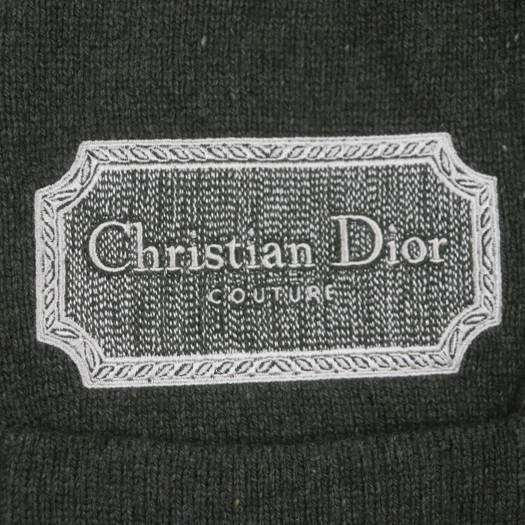 未使用品▼DIOR ディオール オム 243M230AT474 ロゴパッチ Vネック カシミヤジャージー Couture カーディガン M 正規品 定価285000円