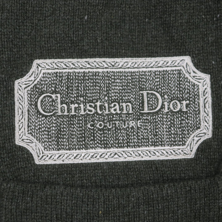 未使用品▼DIOR ディオール オム 243M230AT474 ロゴパッチ Vネック カシミヤジャージー Couture カーディガン M 正規品 定価285000円