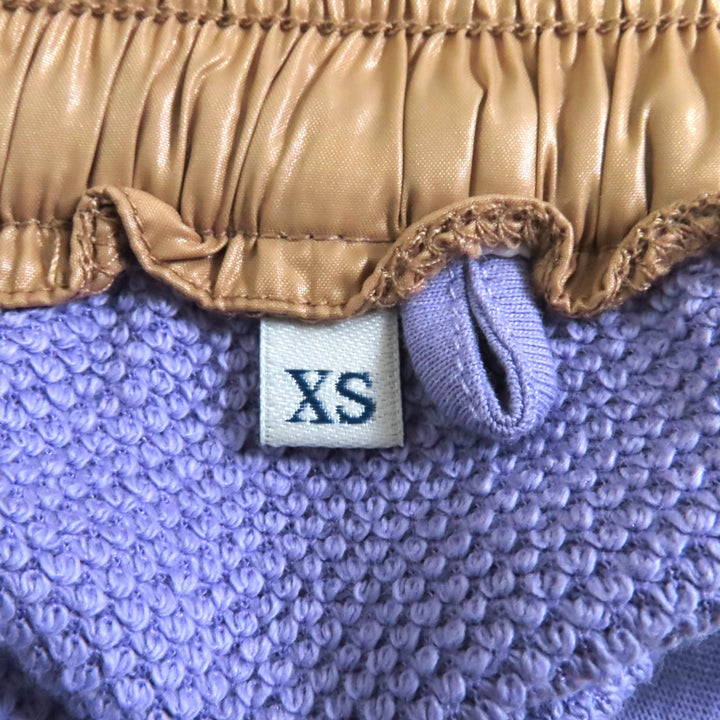 美品★MONCLER モンクレール 2021年製 SWEAT BOTTOM ロゴワッペン付 コットン スウェットパンツ パープル XS 正規品 レディース