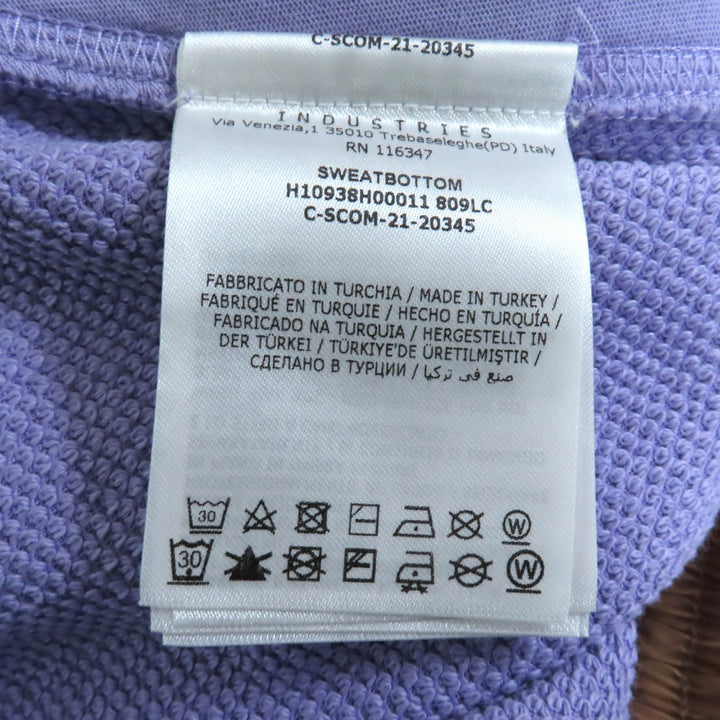美品★MONCLER モンクレール 2021年製 SWEAT BOTTOM ロゴワッペン付 コットン スウェットパンツ パープル XS 正規品 レディース