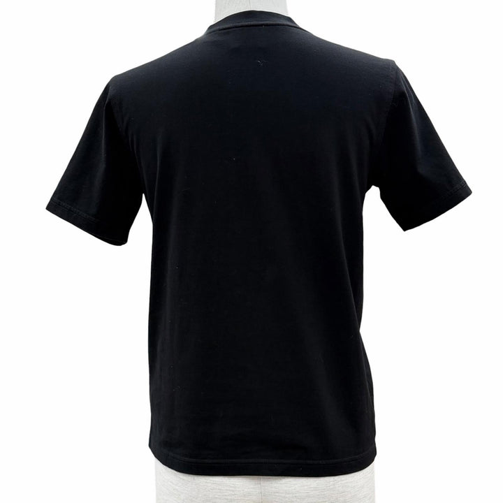 美品◇BURBERRY バーバリー 8011651 コットン100％ ロゴプリント ショートスリーブ 半袖Ｔシャツ ブラック XS 正規品 レディース