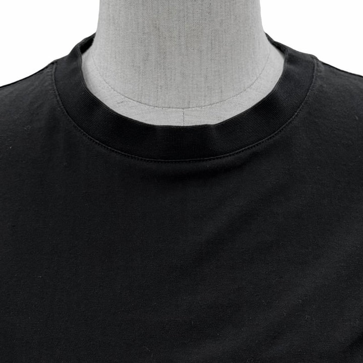 美品◇BURBERRY バーバリー 8011651 コットン100％ ロゴプリント ショートスリーブ 半袖Ｔシャツ ブラック XS 正規品 レディース