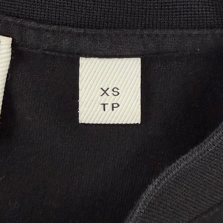 美品◇BURBERRY バーバリー 8011651 コットン100％ ロゴプリント ショートスリーブ 半袖Ｔシャツ ブラック XS 正規品 レディース