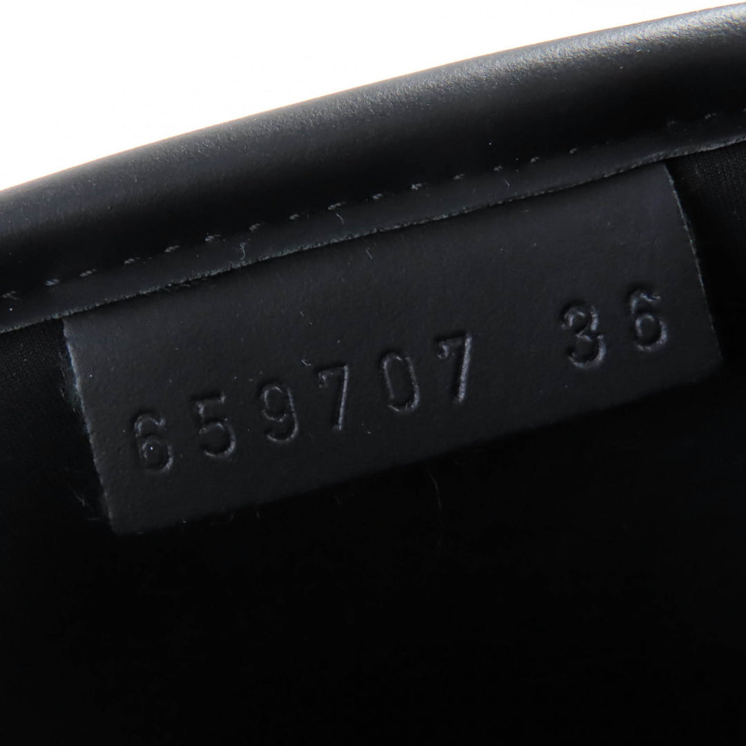 極美品☆GUCCI グッチ 659707 ホースビット ラバー ロングブーツ レインシューズ ブラック ゴールド金具 36 イタリア製 レディース