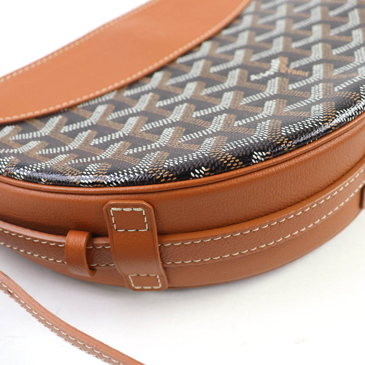 未使用品☆GOYARD ゴヤール ヒロンデル ショルダーバッグ ゴヤールディンキャンバス ロゴ総柄デザイン ブラック ブラウン レディース