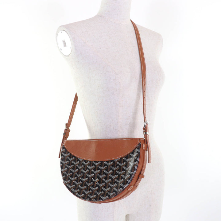 未使用品☆GOYARD ゴヤール ヒロンデル ショルダーバッグ ゴヤールディンキャンバス ロゴ総柄デザイン ブラック ブラウン レディース