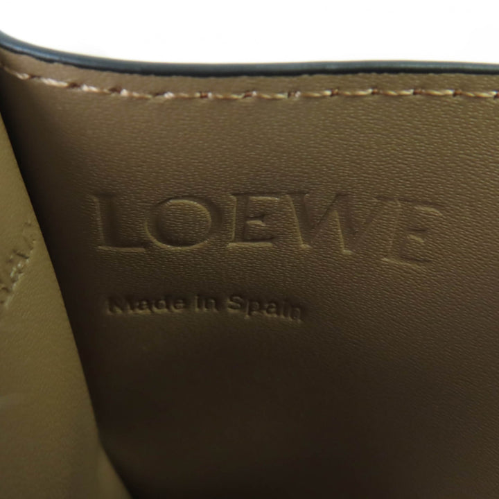 極美品☆LOEWE ロエベ パズル プレーン カードホルダー アナグラム刻印 プレーンレザー カードケース ブラウン系 箱・袋付き レディース