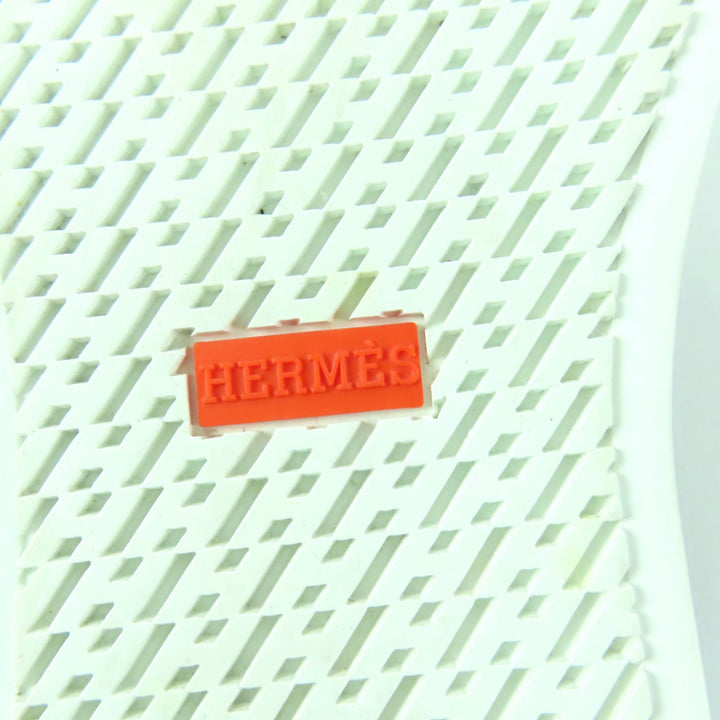 極美品★HERMES エルメス デイ シルバー金具 ケリーバックル レースアップ レザー スニーカー ブラック 35 箱・保存袋付き イタリア製