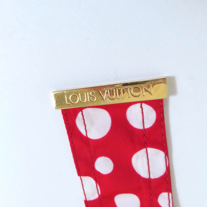 極美品★LOUIS VUITTON×Yayoi Kusama ルイヴィトン×草間彌生 裏地シルク100％ ベルト付 ドット柄 トレンチコート レッド ホワイト 34