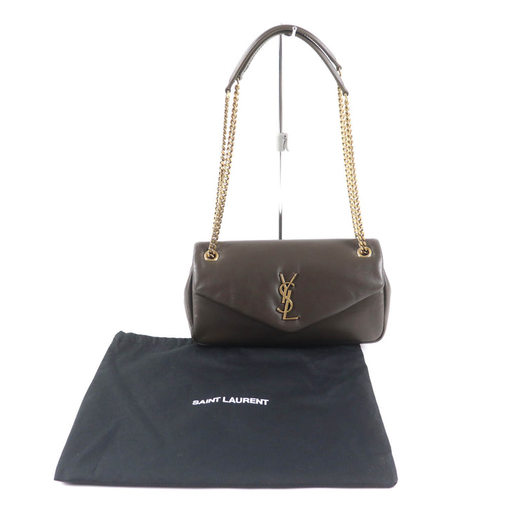 未使用品★SAINT LAURENT PARIS サンローランパリ 734153 カリプソ ライトムスク ラムスキン チェーンショルダーバッグ 定価456500円