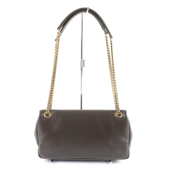 未使用品★SAINT LAURENT PARIS サンローランパリ 734153 カリプソ ライトムスク ラムスキン チェーンショルダーバッグ 定価456500円