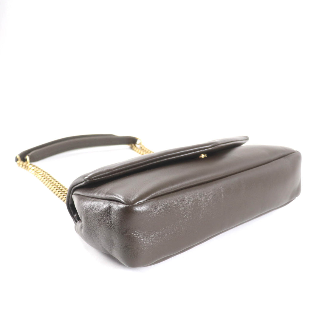 未使用品★SAINT LAURENT PARIS サンローランパリ 734153 カリプソ ライトムスク ラムスキン チェーンショルダーバッグ 定価456500円
