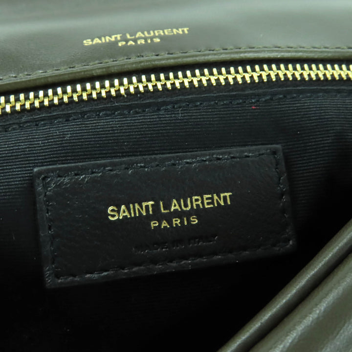未使用品★SAINT LAURENT PARIS サンローランパリ 734153 カリプソ ライトムスク ラムスキン チェーンショルダーバッグ 定価456500円