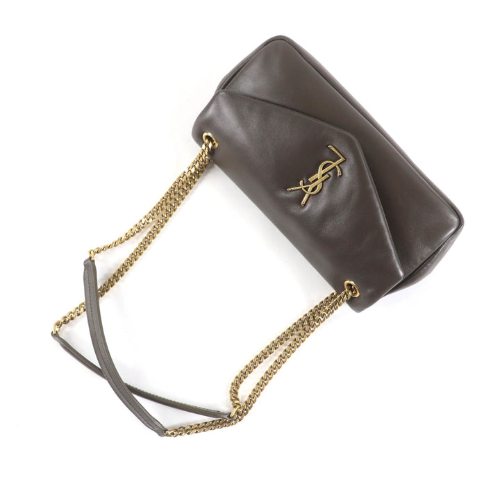 未使用品★SAINT LAURENT PARIS サンローランパリ 734153 カリプソ ライトムスク ラムスキン チェーンショルダーバッグ 定価456500円