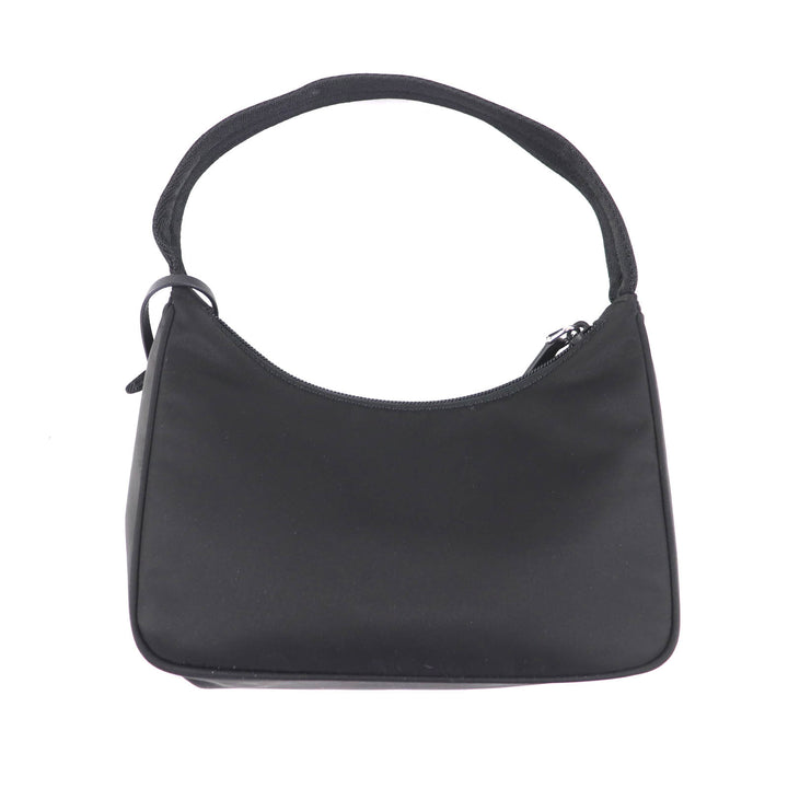 未使用品★PRADA プラダ 1NE515 Re-Edition 2000 Re-Nylon ミニバッグ 三角プレート チャーム付 ワンショルダーバッグ ブラック