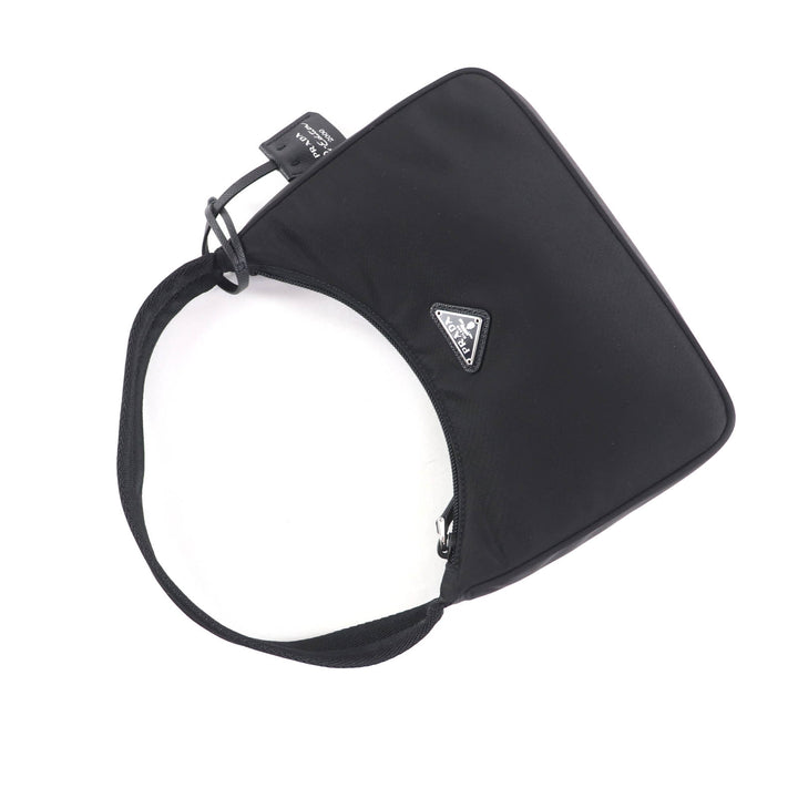 未使用品★PRADA プラダ 1NE515 Re-Edition 2000 Re-Nylon ミニバッグ 三角プレート チャーム付 ワンショルダーバッグ ブラック