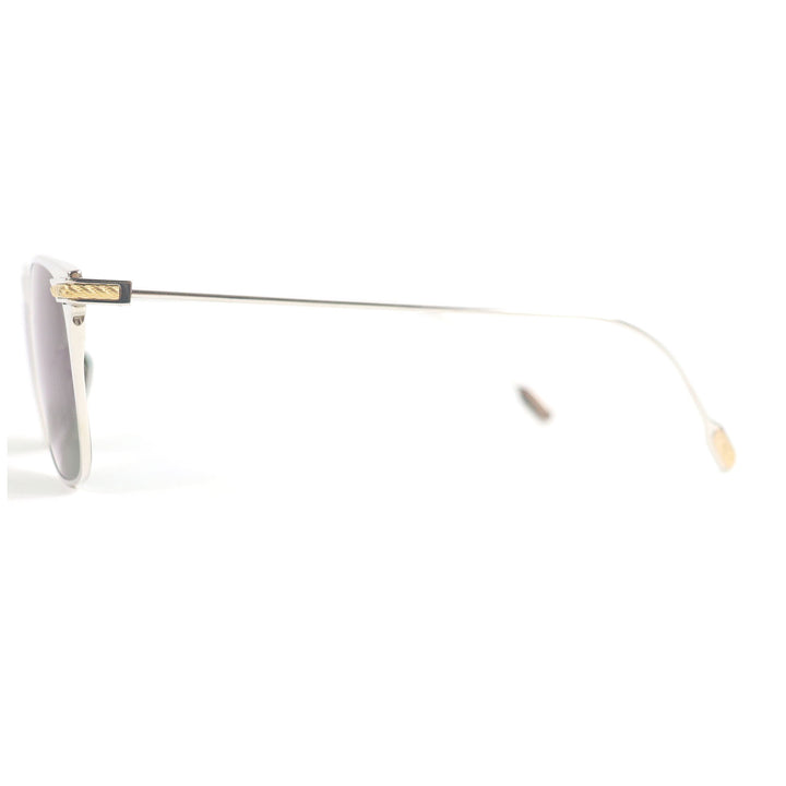 極美品□FRED フレッド FG40009U チタニウム サングラス アイウェア シルバー グリーンレンズ 54□19-145 日本製 メンズ オススメ
