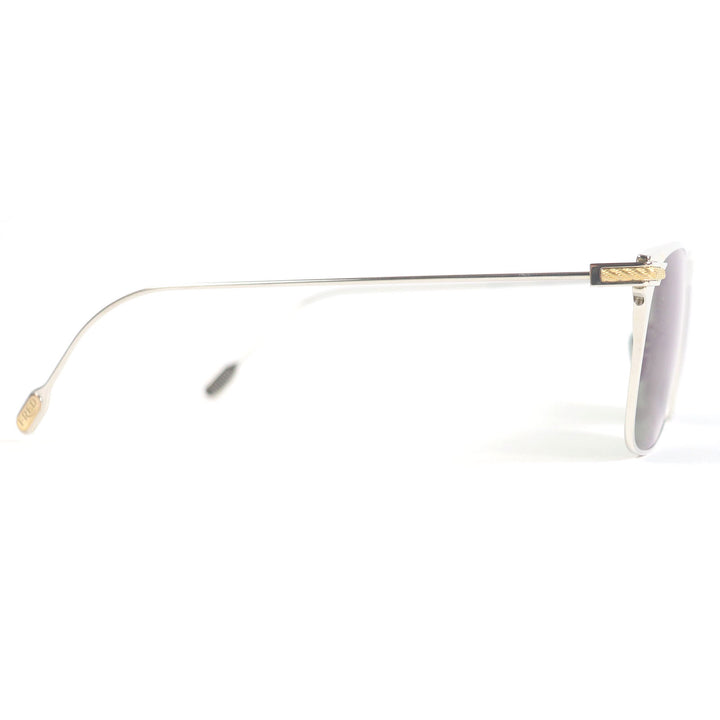 極美品□FRED フレッド FG40009U チタニウム サングラス アイウェア シルバー グリーンレンズ 54□19-145 日本製 メンズ オススメ
