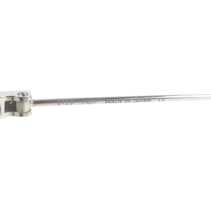 極美品□FRED フレッド FG40009U チタニウム サングラス アイウェア シルバー グリーンレンズ 54□19-145 日本製 メンズ オススメ