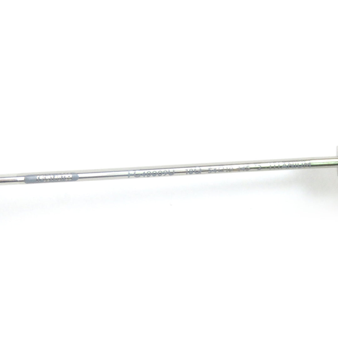 極美品□FRED フレッド FG40009U チタニウム サングラス アイウェア シルバー グリーンレンズ 54□19-145 日本製 メンズ オススメ