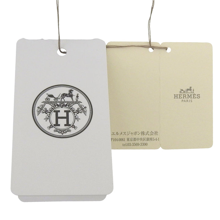 未使用品▲HERMES エルメス IMPRIME HERMES ODYSEE カシミヤ100％ Hロゴデザイン フリンジ付き マフラー ネイビー 箱付き 英国製 メンズ