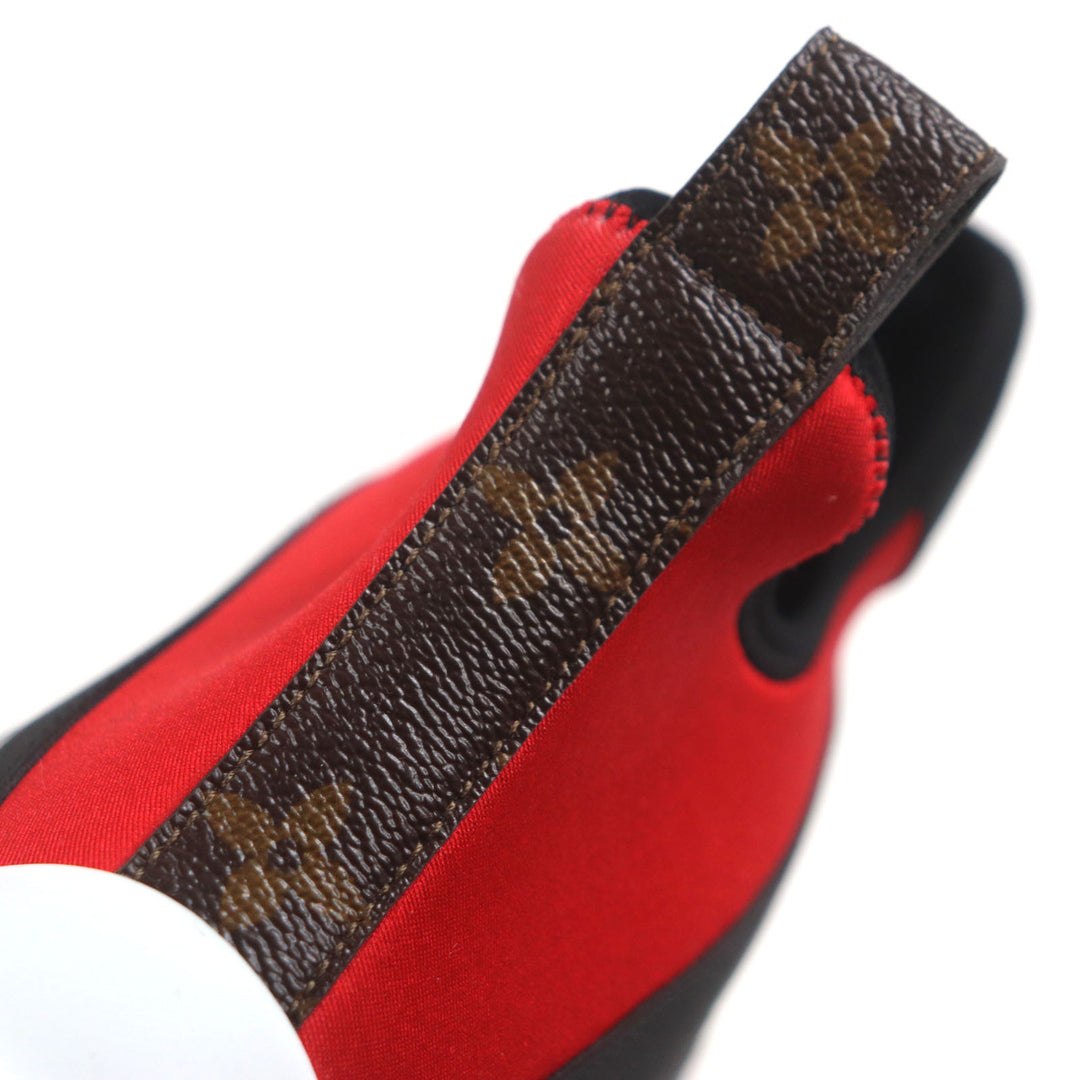 美品▼LOUIS VUITTON ルイヴィトン モノグラム アークライトライン ソックススニーカー レッド ブラック イエロー 42　イタリア製 メンズ