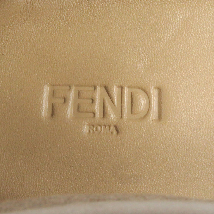 未使用品□FENDI フェンディ 23SS 7P1589 ヌバック FFロゴ ゴールド金具 フリンジ オーロックローファー ベージュ 7 イタリア製 メンズ