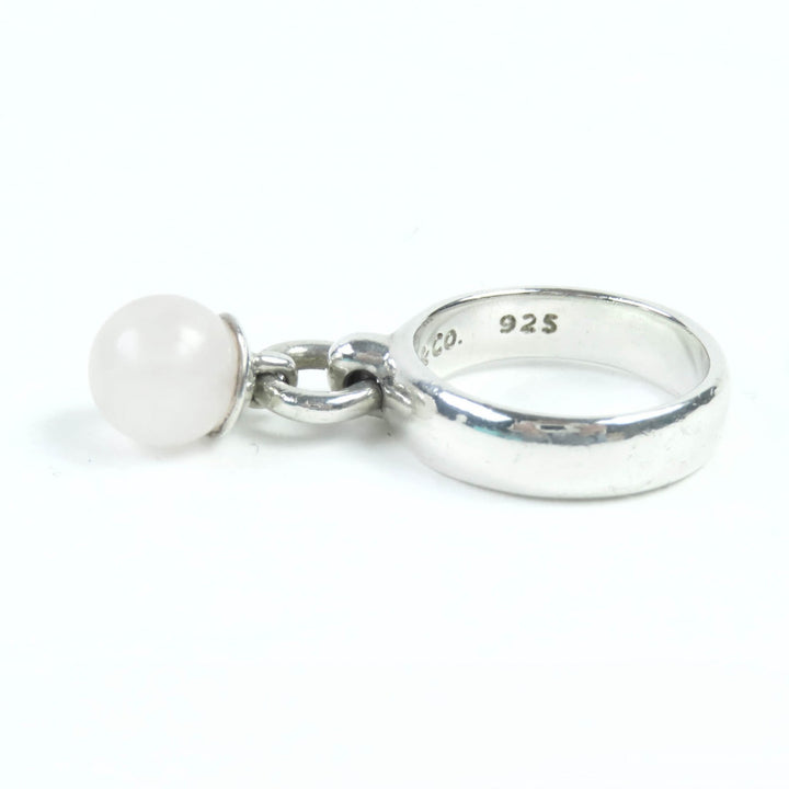美品◇TIFFANY&amp;Co. ティファニー ボールダンクルリング SV925 クォーツ リング・指輪 シルバー 日本サイズ9号相当 箱・保存袋付 重量5.3g