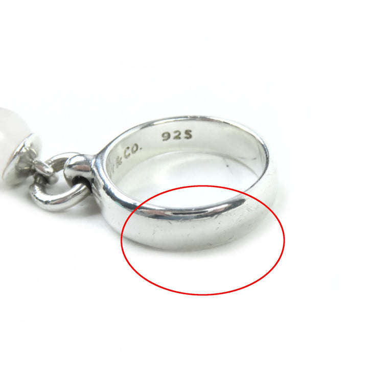 美品◇TIFFANY&amp;Co. ティファニー ボールダンクルリング SV925 クォーツ リング・指輪 シルバー 日本サイズ9号相当 箱・保存袋付 重量5.3g