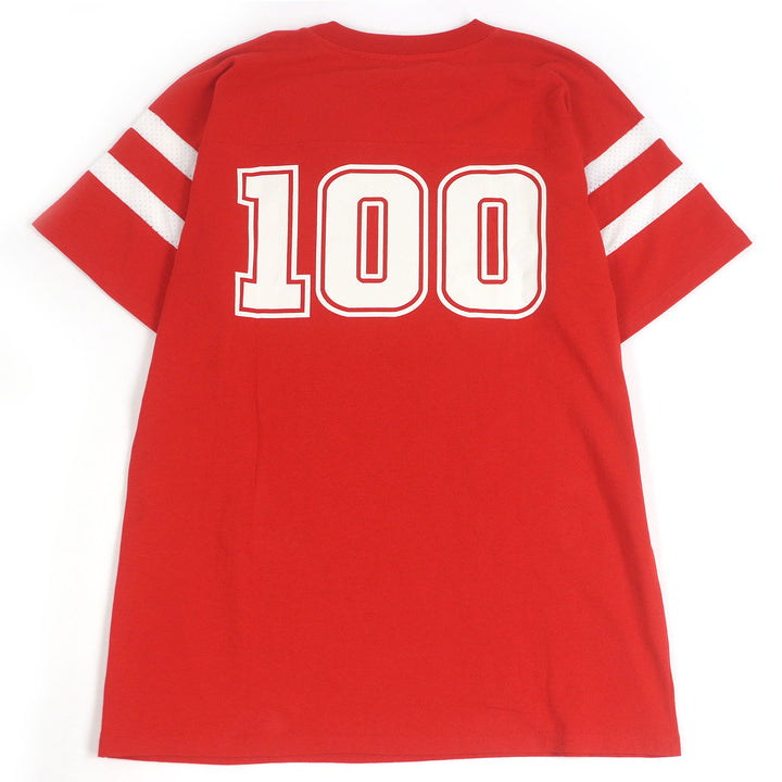 未使用品□GUCCI グッチ 100周年記念 22SS 655459 コットン100％ ロゴプリント カットソー 半袖Ｔシャツ レッド S イタリア製 正規品